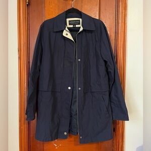London Fog Limited Edition Jacket - Dark Blue and Light Tan Trim Size S